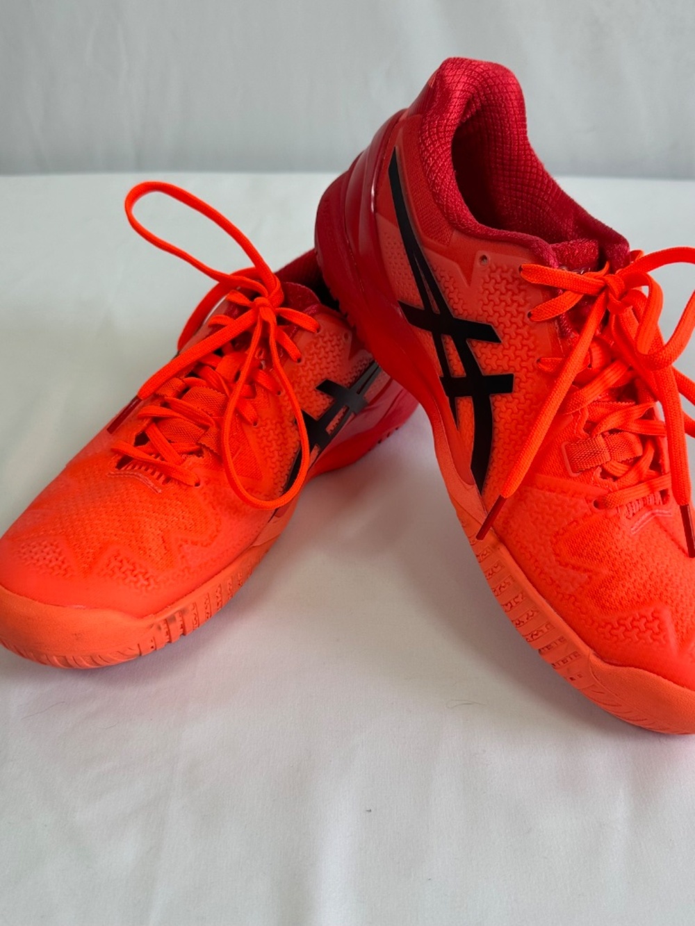 Women's ASICS Gel-Resolution 8 Tokyo Sunrise Red/Eclipse Black Size 7.5 Tennis - Picture 9 of 9